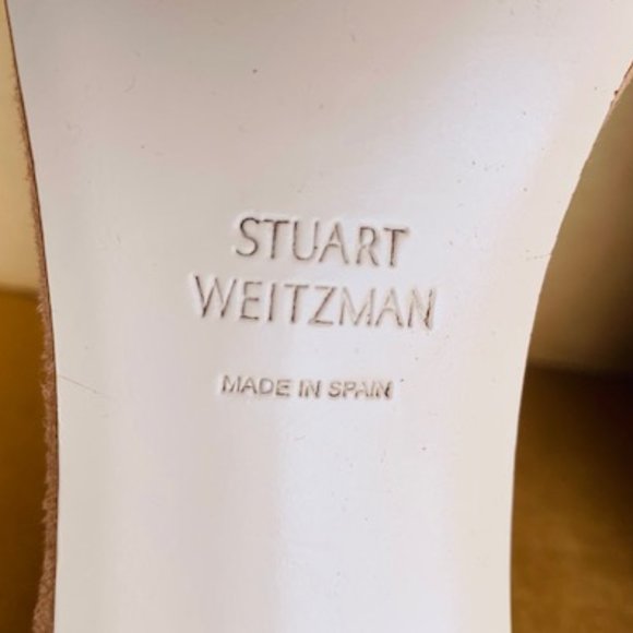 **HP** NWOB Stuart Weitzman nude Backupplat sandal size 9 - Picture 14 of 14